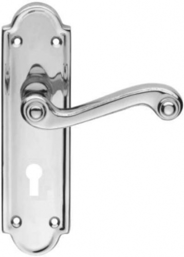 Queen Anne Lever Lock Chrome Plated